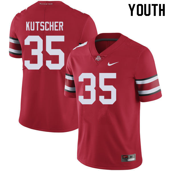 Youth #35 Austin Kutscher Ohio State Buckeyes College Football Jerseys Sale-Red